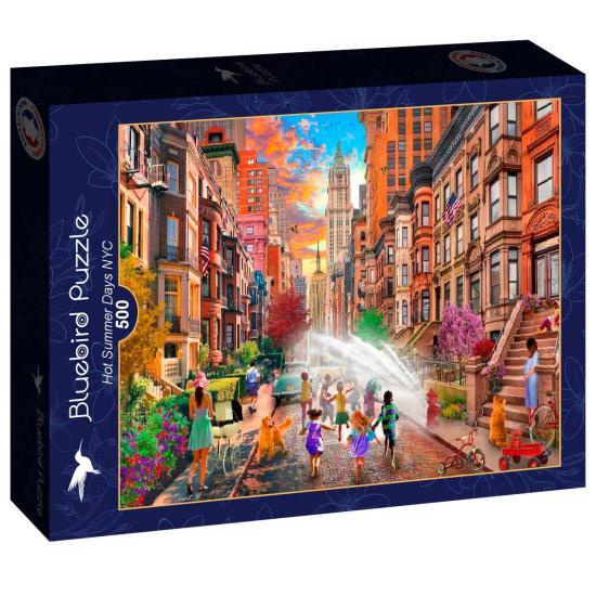Puzzle Bluebird Journées Chaudes D'Été À New York 500 pièces