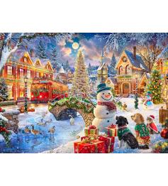 Puzzle Bluebird Villa Noël 1500 pièces