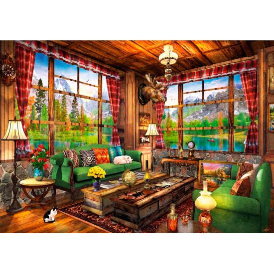 Puzzle Bluebird Vues de la cabane 1000 pièces
