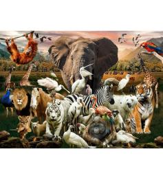Puzzle Brain Tree Animaux de 500 Pièces