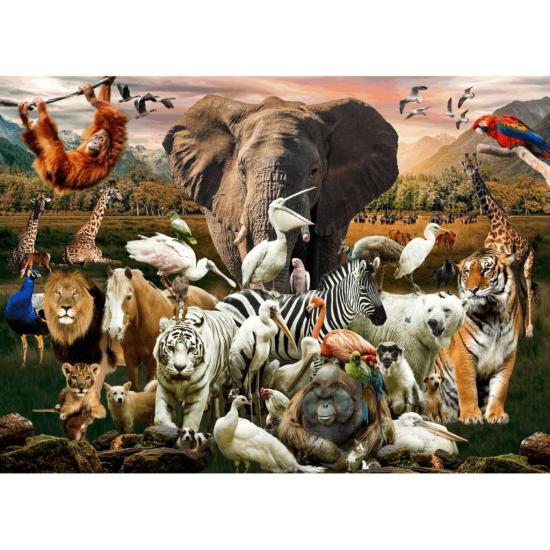 Puzzle Brain Tree Animaux de 500 Pièces