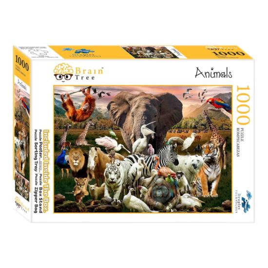 Puzzle Brain Tree Animaux de 1000 Pièces Puzzle Brain Tree Animaux de 1000 Pièces