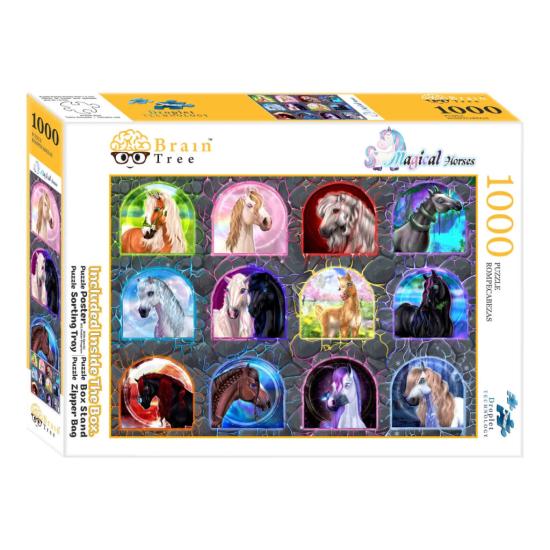 Puzzle Brain Tree Chevaux Magiques de 1000 Pièces Puzzle Brain Tree Chevaux Magiques de 1000 Pièces
