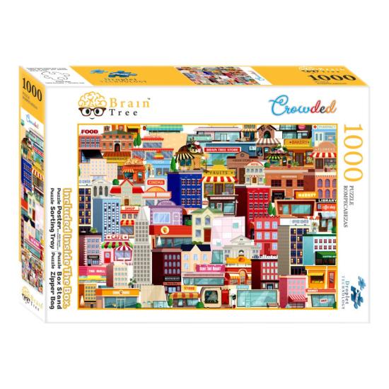 Puzzle Brain Tree Ville Emballée de 1000 Pièces Puzzle Brain Tree Ville Emballée de 1000 Pièces