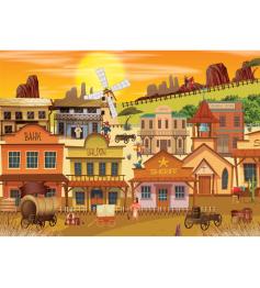 Puzzle Brain Tree Ville Western 1000 Pièces