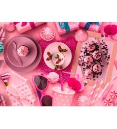 Puzzle Brain Tree Recouvertes de Rose de 500 Pièces