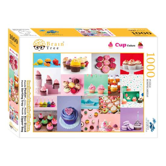 Puzzle Brain Tree Cupcakes de 1000 Pièces Puzzle Brain Tree Cupcakes de 1000 Pièces
