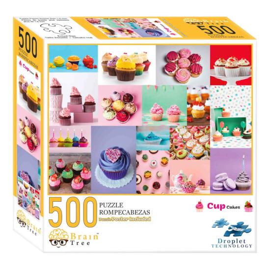 Puzzle Brain Tree Cupcakes de 500 Pièces