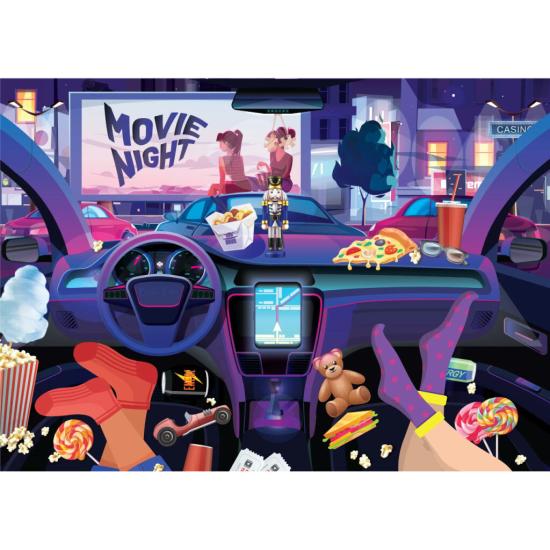 Puzzle Brain Tree Au Drive-in 1000 Pièces