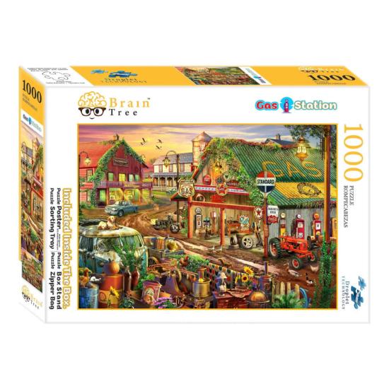 Puzzle Brain Tree Station Service de 1000 Pièces