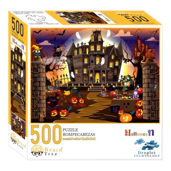 Puzzle Brain Tree Halloween de 500 Pièces