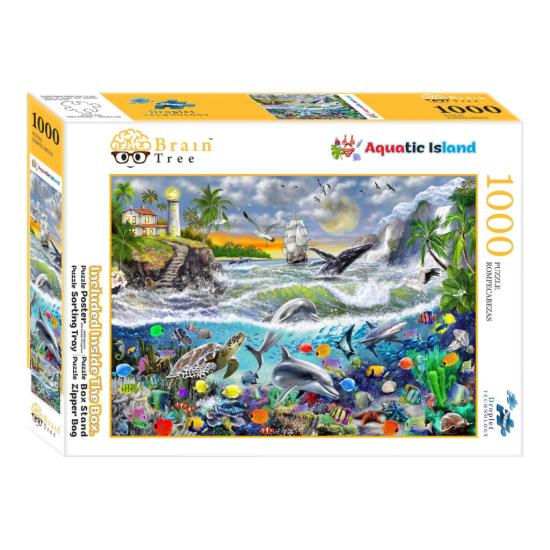 Puzzle Brain Tree Île Aquatique de 1000 Pièces