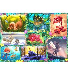 Puzzle Brain Tree Animaux Mignons de 1000 Pièces