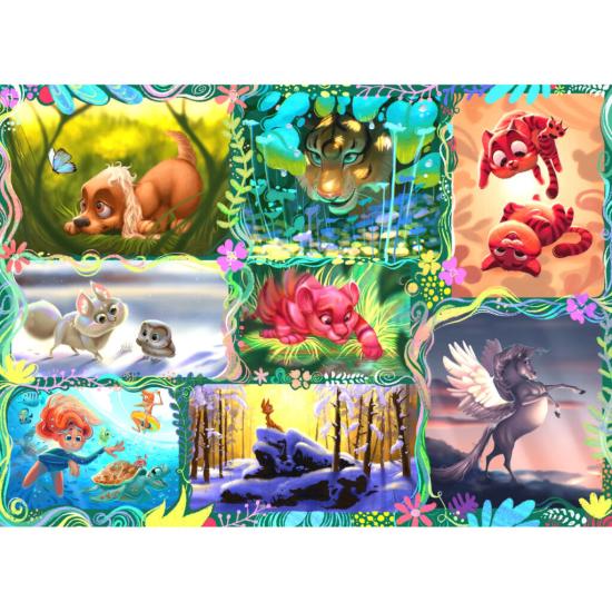 Puzzle Brain Tree Animaux Mignons de 1000 Pièces