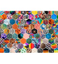 Puzzle Brain Tree Motifs Hexagonaux de 1000 Pièces