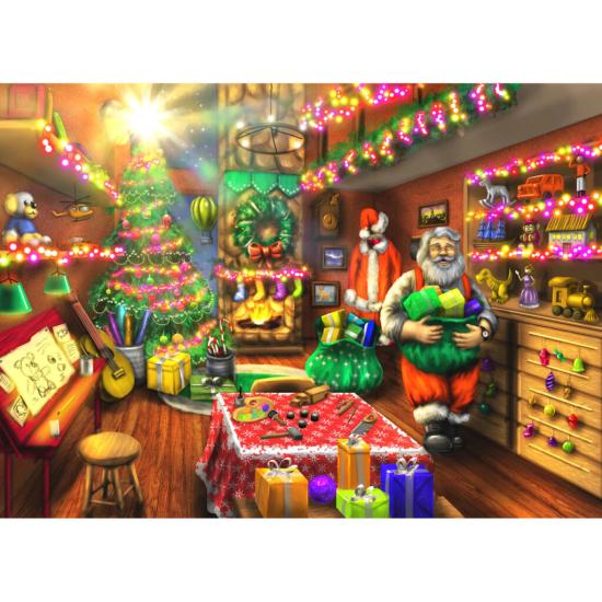 Puzzle Brain Tree Atelier du Père Noël de 1000 Pièces Puzzle Brain Tree Atelier du Père Noël de 1000 Pièces