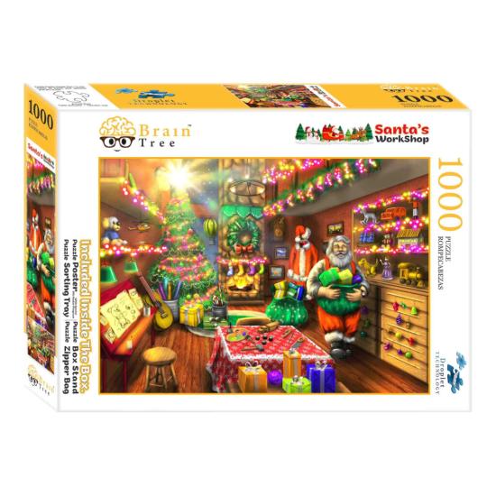 Puzzle Brain Tree Atelier du Père Noël de 1000 Pièces Puzzle Brain Tree Atelier du Père Noël de 1000 Pièces