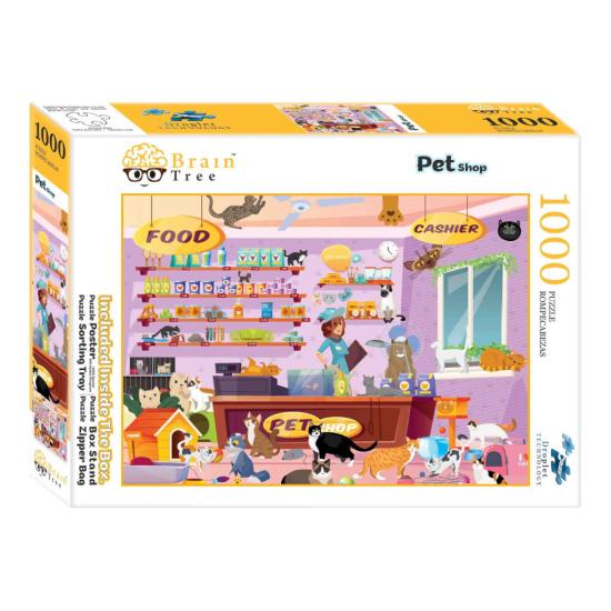 Puzzle Brain Tree Animalerie de 1000 Pièces