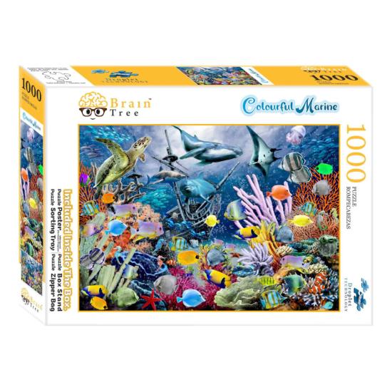 Puzzle Brain Tree Une mer Colorée de 1000 Pièces