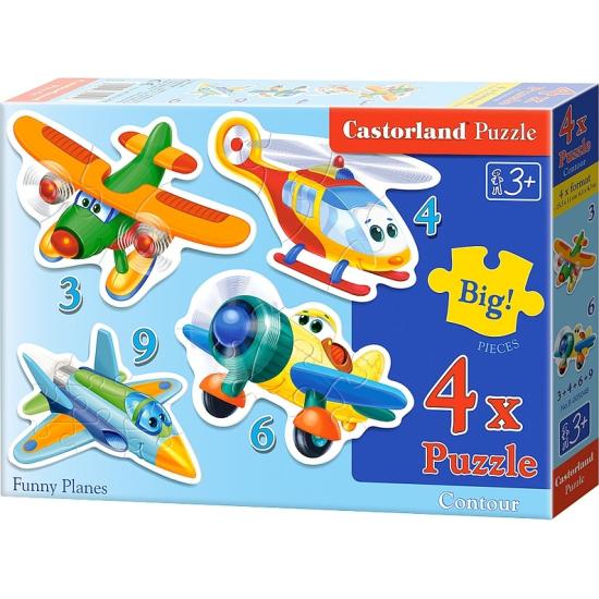 Puzzle Castorland Funny Aircraft Progressif 3+4+6+9