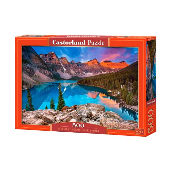 Puzzle Castorland Lever du soleil au lac Moraine, Canada 500