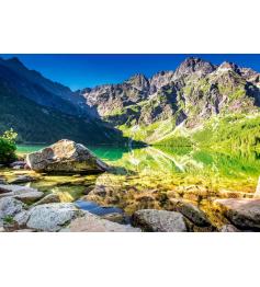 Puzzle Castorland Lever du soleil à Morskie Oko, Pologne 1500 pi