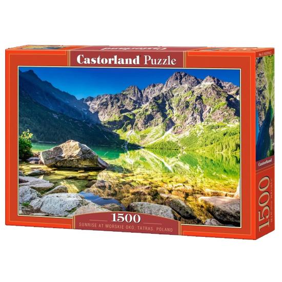 Puzzle Castorland Lever du soleil à Morskie Oko, Pologne 1500 pi