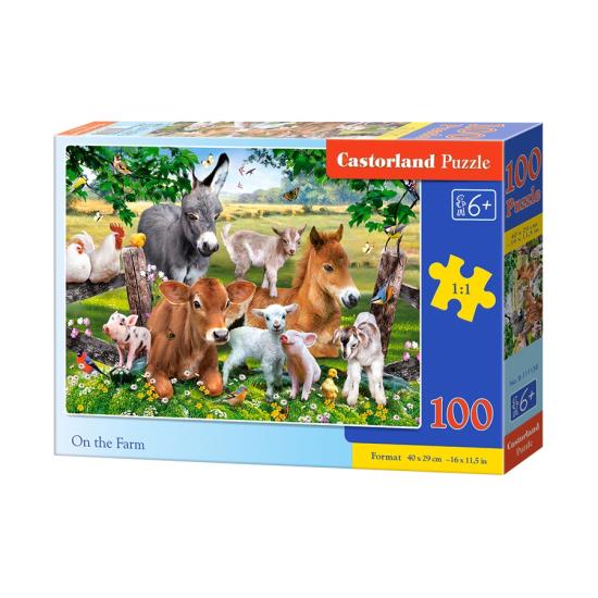 Puzzle Castorland Animaux de la Ferme 100 pièces Puzzle Castorland Animaux de la Ferme 100 pièces