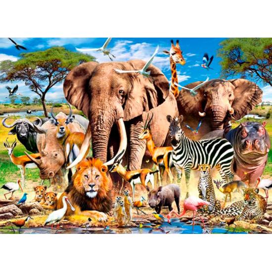 Puzzle Castorland Animaux de la savane 200 mcx
