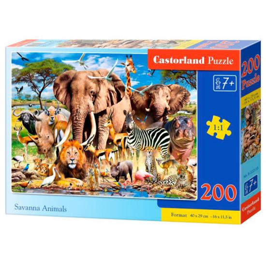 Puzzle Castorland Animaux de la savane 200 mcx