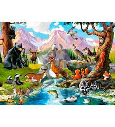 Puzzle Castorland Animaux de la forêt 70 pièces