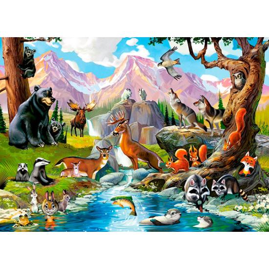 Puzzle Castorland Animaux de la forêt 70 pièces