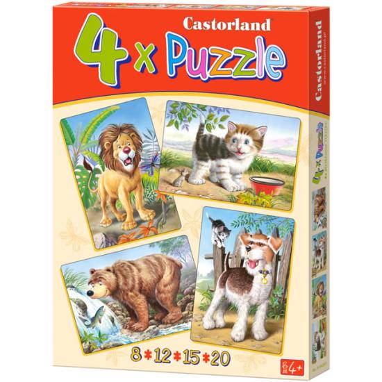 Puzzle Castorland Animaux en Liberté 8+12+15+20
