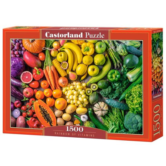 Puzzle Castorland Arc-en-ciel de Vitamines de 1500 Pcs