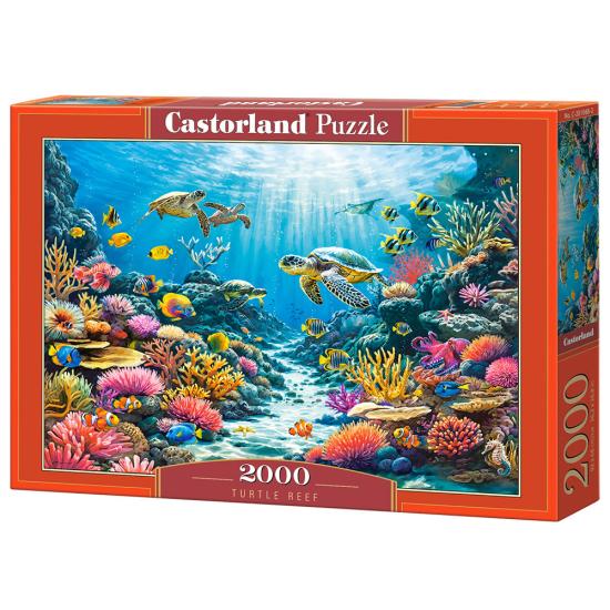 Puzzle Castorland Récif Des Tortues 2000 pièces