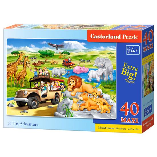 Castorland Aventure Safari Puzzle XXL 40 pièces Castorland Aventure Safari Puzzle XXL 40 pièces