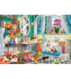 Puzzle Castorland Bain fou Pour Animaux de Compagnie de 1500 P