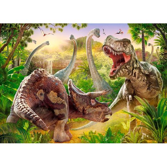 Puzzle Castorland Bataille de dinosaures 180 pcs.