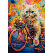 Puzzle Castorland Vélo Floral Pour Chaton 500 pièces