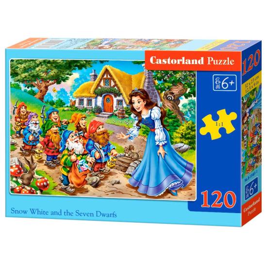 Puzzle Castorland Blanche-Neige et les sept nains 120 pièces Puzzle Castorland Blanche-Neige et les sept nains 120 pièces