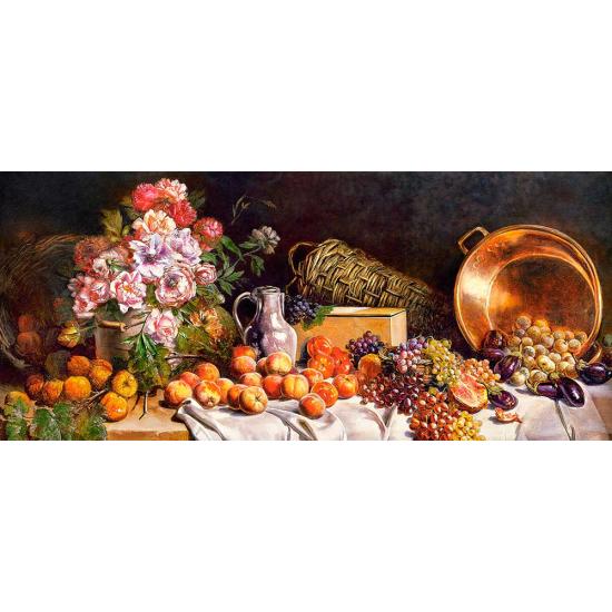 Puzzle Castorland Nature Morte avec Fleurs et Fruits sur Table 6