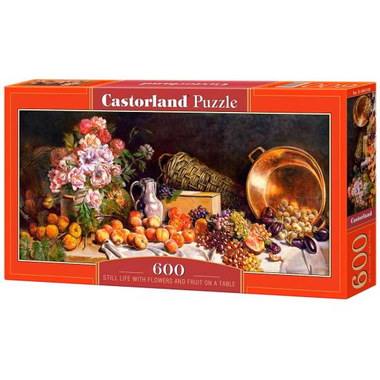 Puzzle Castorland Nature Morte avec Fleurs et Fruits sur Table 6