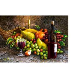 Castorland Still Life Fruit and Wine Puzzle 1000 pièces