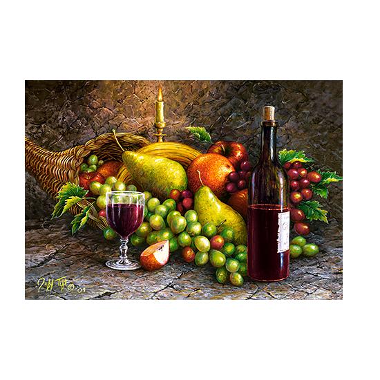 Castorland Still Life Fruit and Wine Puzzle 1000 pièces