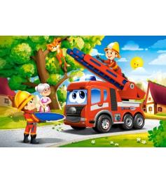 Puzzle Castorland Les pompiers à la rescousse XXL 40 pièces