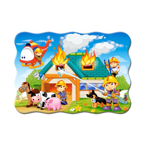 Puzzle de 30 pièces Pompiers en action de Castorland