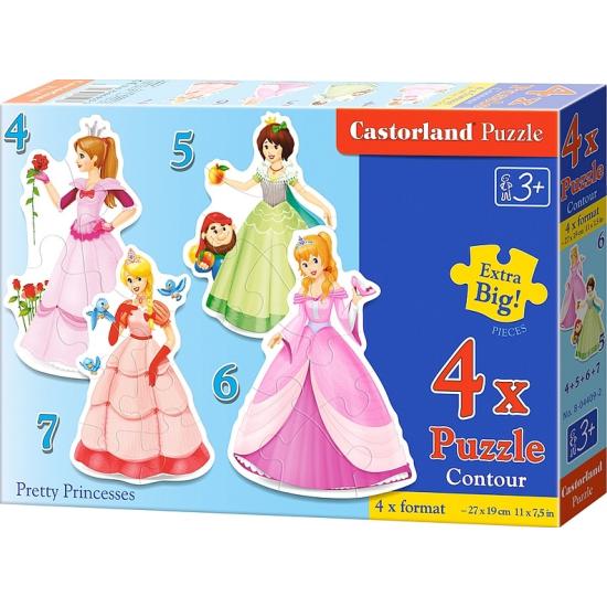 Puzzle Castorland Jolies Princesses Progressif 4+5+6+7