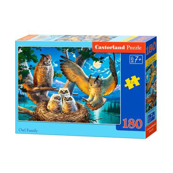 Puzzle Castorland Famille Hiboux 180 pièces