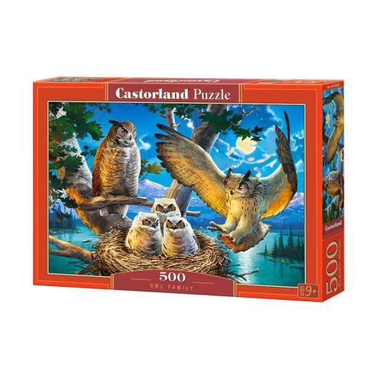 Puzzle Famille Hiboux de Castorland 500 pièces