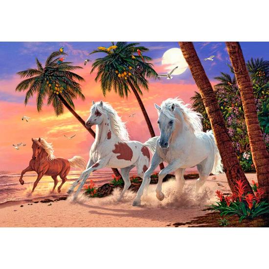 Castorland Puzzle Chevaux Blancs 1500 pièces